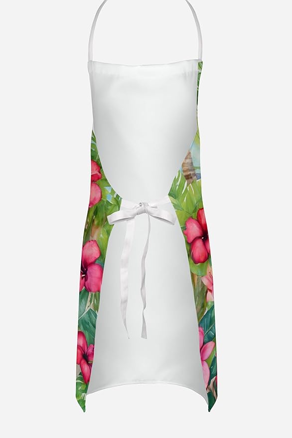 Caroline's Treasures Shiba Inu Luau Apron Cooking Kitchen Server Baking Crafts Gardening for Adult Women Men, Unisex, Large, Multicolor