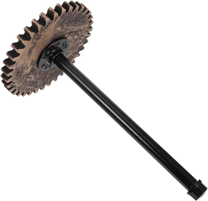 Tofficu Rustic Industrial Black Iron Paper Towel Holder Vintage Pipe Design for Kitchen Bathroom and Restaurant Easy Installation Compact Space-Saving Storage