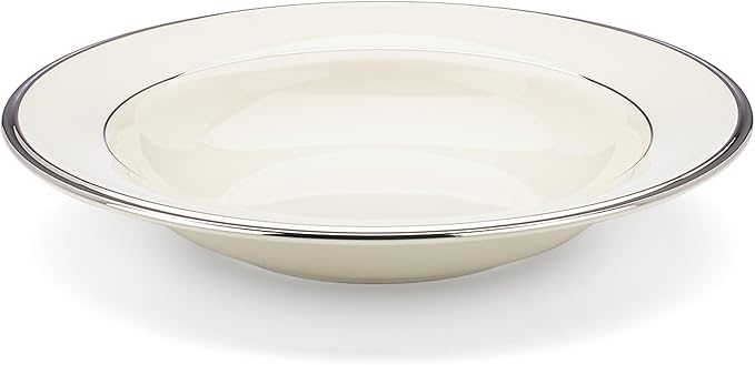 Lenox Solitaire Rimmed Bowl, Pasta/Soup, White