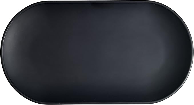 Avanti Linens - Vanity Tray, Guest Bathroom Essentials, Modern Home Decor (Memphis Collection, Black)