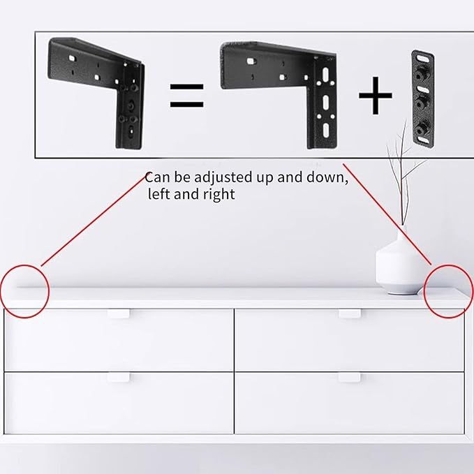 High Strength Invisible L Shaped Brackets Accessory for Secure Cabinet Installation in Kitchens and Living Room Interior Designers Fixture