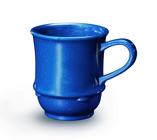 G.E.T. TM-1208-TB Texas Blue 8 oz. Plastic Stacking Mugs (Pack of 4)