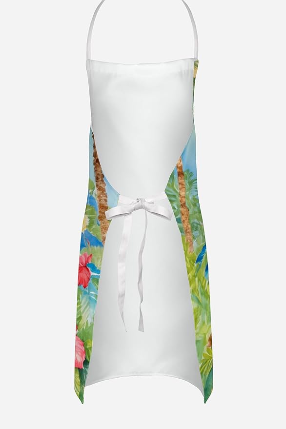 Caroline's Treasures Bergamasco Sheepdog Luau Apron Cooking Kitchen Server Baking Crafts Gardening for Adult Women Men, Unisex, Large, Multicolor