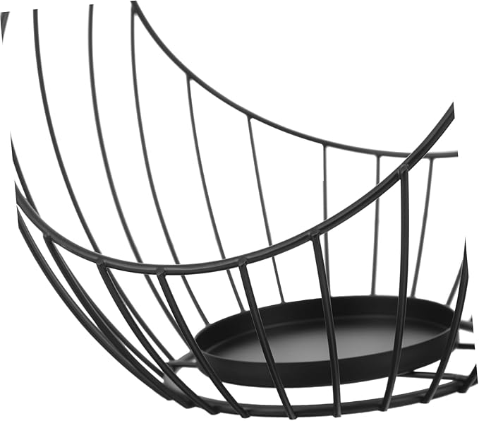 Gadpiparty Multi-Functional Storage Basket with Handle Small Iron Magazine Holder for Organizing Books and Newspapers for Home Office and School Use Black