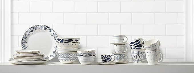 Lenox Blue Bay 4-Piece All Purpose Bowl Set, 3.60 LB