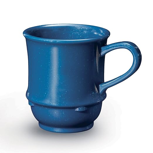 G.E.T. TM-1208-TB Texas Blue 8 oz. Stacking Mug, SAN (Pack of 12)