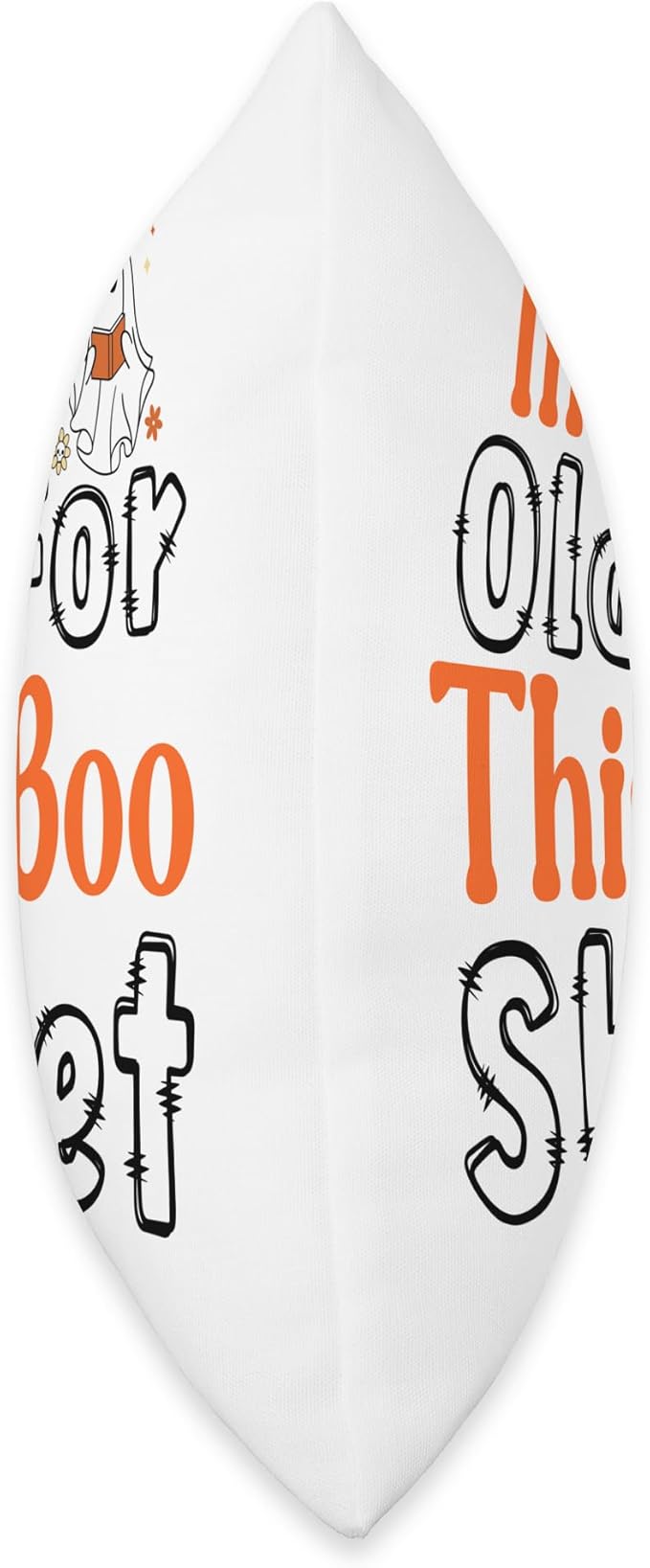 Halloween Ghost I'm Too Old For This Boo Sheet Funny Fall Throw Pillow, 16x16, Multicolor