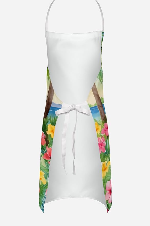 Caroline's Treasures Newfoundland Luau Apron Cooking Kitchen Server Baking Crafts Gardening for Adult Women Men, Unisex, Large, Multicolor