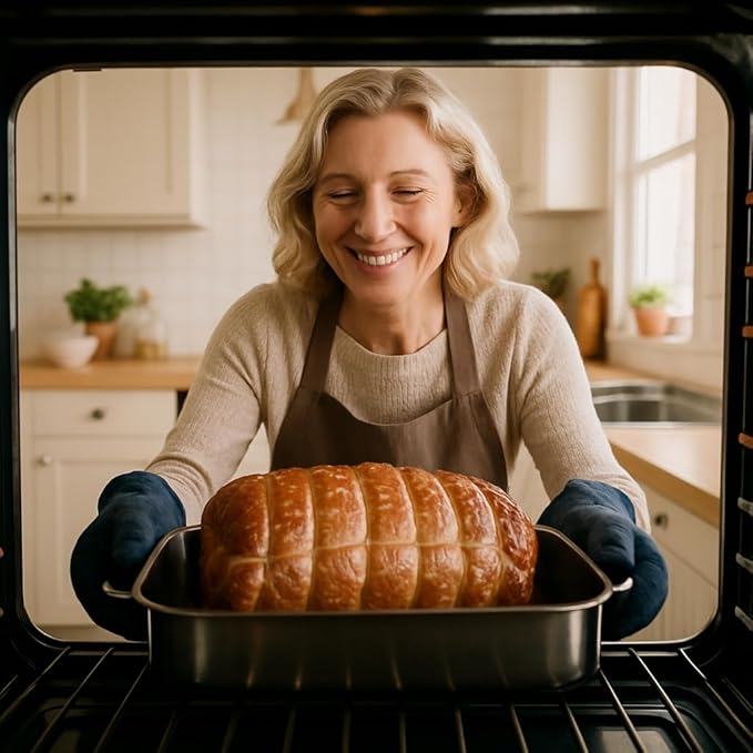 HIC Kitchen Roasting Octagonal Baking Rack, Chrome-Plated Steel Wire, Fits Oval And Smaller Roasting Pans, 9.5 x 6.125 x 0.5-Inches
