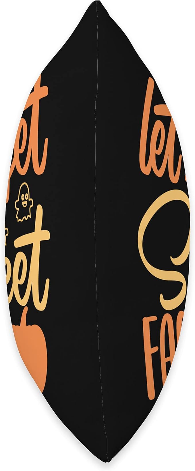 Halloween Let's Get Sheet Faced, Pumpkin, Bat Ghost Throw Pillow