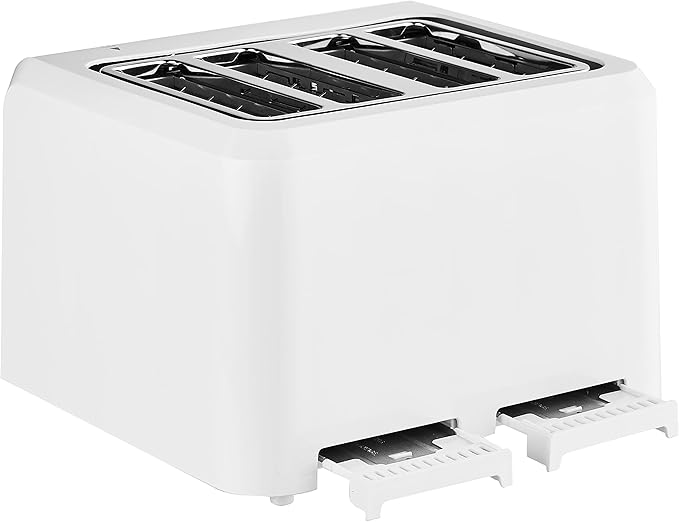 Cuisinart 4-Slice Compact Plastic Toaster, White, CPT-142P1