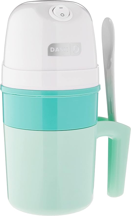 Dash My Pint Ice Cream Maker - Compact & Convenient Single-Serving Ice Cream Maker - Makes Gelato, Sorbet & Frozen Yogurt - 1.6 Cups, Aqua