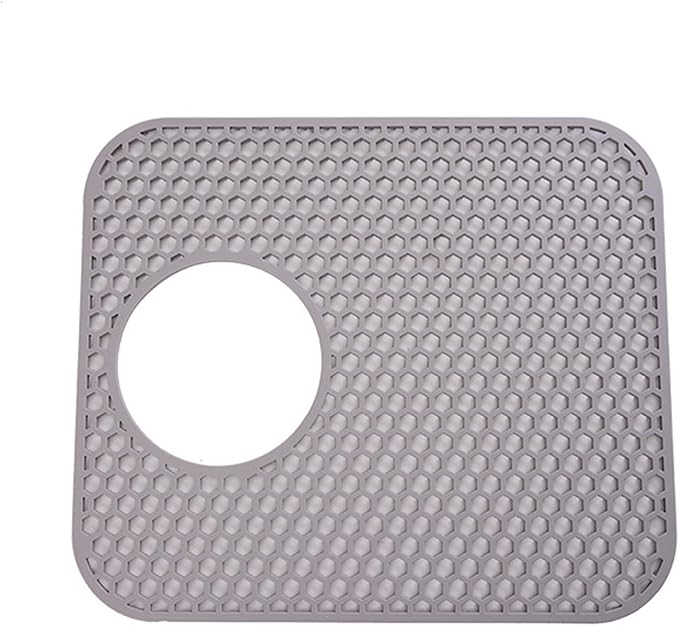 Drain Stopper, Kitchen Sink Protector Mat Silicone Sink Mat Drain Pad Sink Divider Mat Accessories