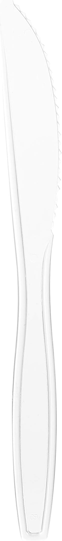 Glad Clear Disposable Cutlery Set with Heavy Duty Plastic Forks, Knives, and Spoons, Reusable Dishwasher Safe Plastic Utensils for Parties and Everyday Use, 24 Count (Pack of 3)