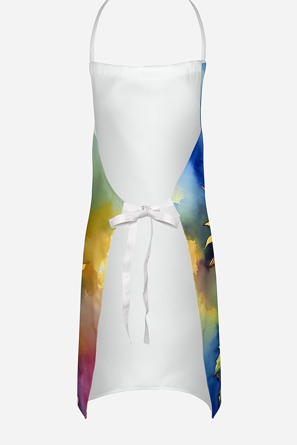Caroline's Treasures Sunflowers in Watercolor Apron Cooking Kitchen Server Baking Crafts Gardening for Adult Women Men, Unisex, Large, Multicolor