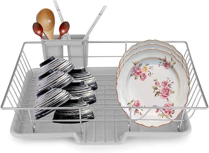 Dish Drainer Rack Dish Drying Tray Kitchen Utensils 48 x 30 x 11 cm