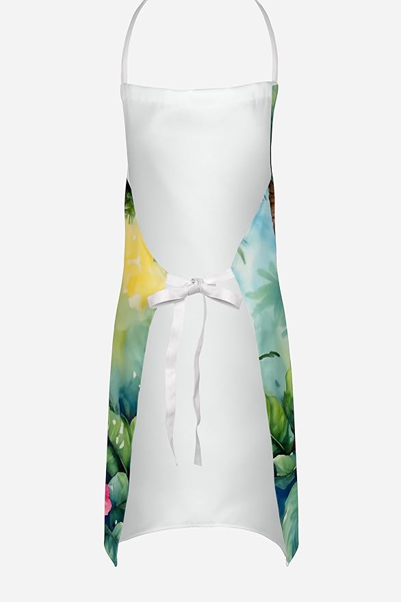 Caroline's Treasures Chihuahua Luau Apron Cooking Kitchen Server Baking Crafts Gardening for Adult Women Men, Unisex, Large, Multicolor