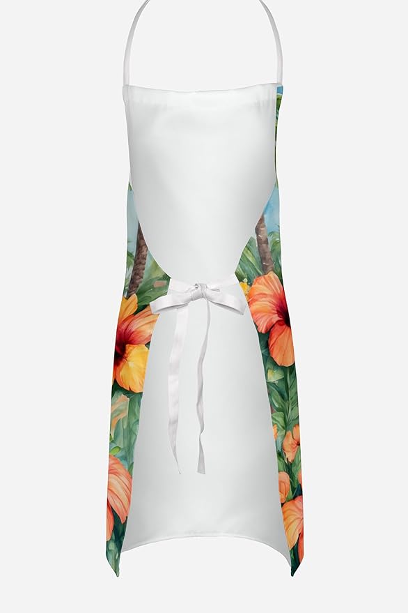 Caroline's Treasures Norfolk Terrier Luau Apron Cooking Kitchen Server Baking Crafts Gardening for Adult Women Men, Unisex, Large, Multicolor