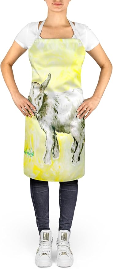 Caroline's Treasures Billy The Kid Goat Apron Cooking Kitchen Server Baking Crafts Gardening for Adult Women Men, Unisex, Large, Multicolor