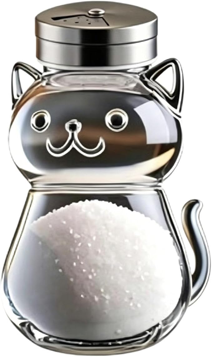 Animal Seasoning Jars, Fine Salt Shaker, Kitchen Utility with Portable Feature, Household Fixture with Secure Grip, 2.76x4.13 inches Dining Accessory, Organizer for Jelly Condiments Spices Preparation