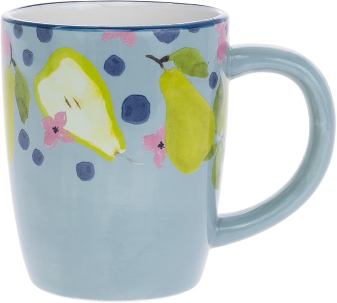 Boston International Ceramic Mug for Coffee Tea & Hot Drinks, 12 oz, Anjou Pear
