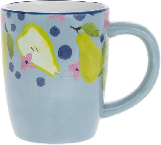 Boston International Ceramic Mug for Coffee Tea & Hot Drinks, 12 oz, Anjou Pear