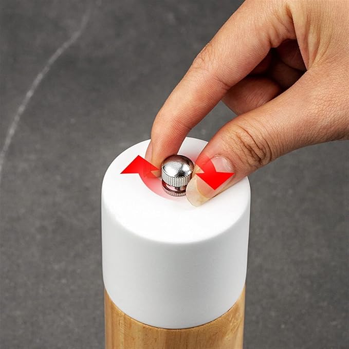 Pepper Mill Grinder Manual Pepper Grinder Wooden Salt and Pepper Mill Multi-Purpose Cruet Kitchen Tool with Ceramic Grinder for Kitchen Household for Home, Barbecue, Party (Color : 1) (1)