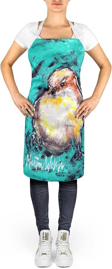 Caroline's Treasures EeewH Bird Apron Cooking Kitchen Server Baking Crafts Gardening for Adult Women Men, Unisex, Large, Multicolor