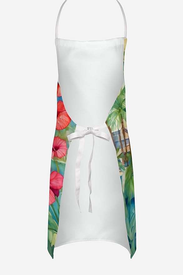 Caroline's Treasures Catahoula Luau Apron Cooking Kitchen Server Baking Crafts Gardening for Adult Women Men, Unisex, Large, Multicolor