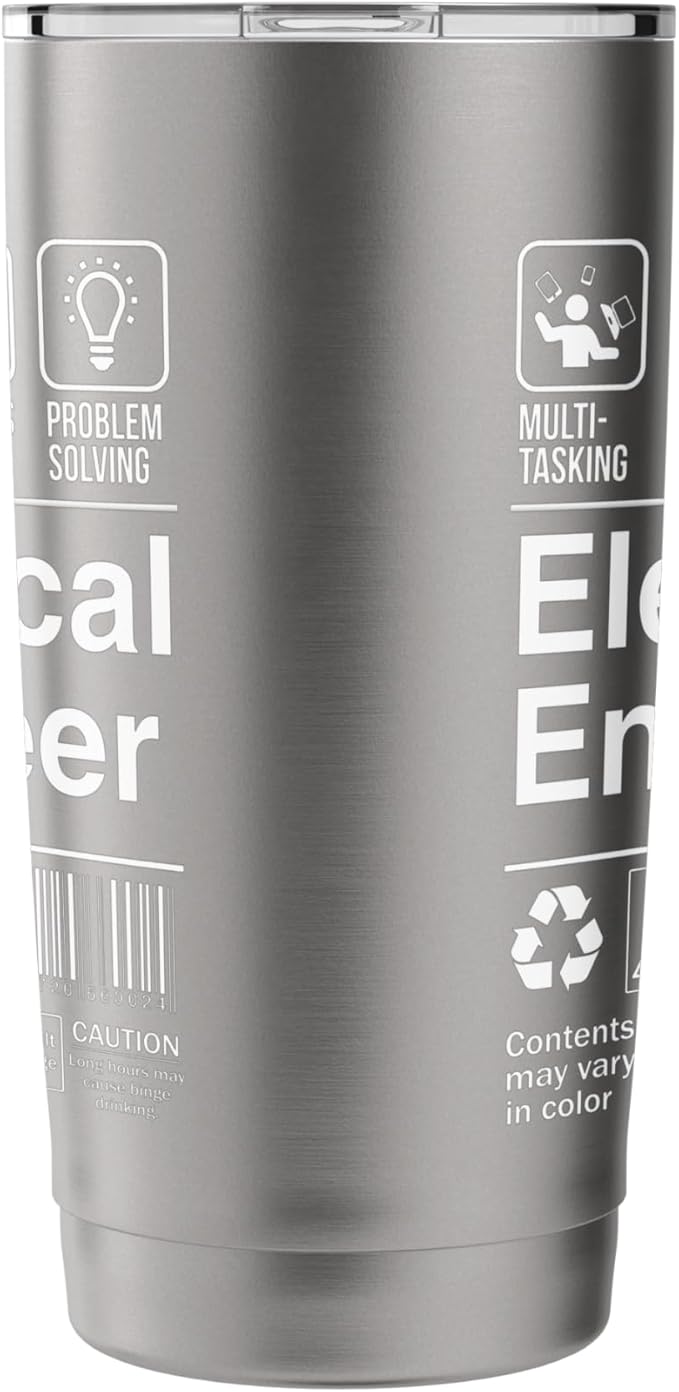 Electrical Engineer Funny Description Label Stainless Steel Insulated Tumbler