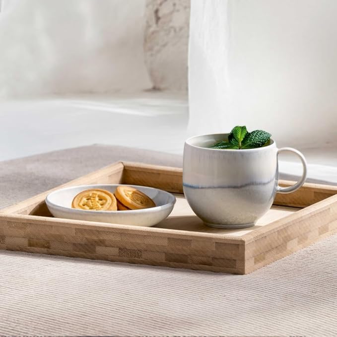 like. by Villeroy & Boch Perlemor Sand Small Mug with Handle, Premium Porcelain, Made in Germany, 7 oz Capacity, 4.5 x 3.5 x 3 in
