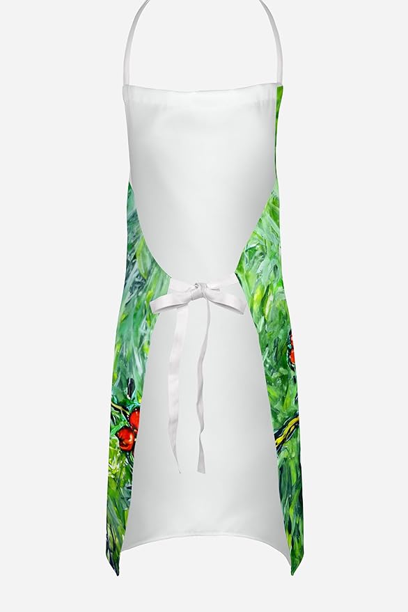 Caroline's Treasures Fred and Freda Parrots Apron Cooking Kitchen Server Baking Crafts Gardening for Adult Women Men, Unisex, Large, Multicolor
