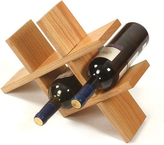 Wine Racks Stacked Wine Rack is Ideal for Countertops in The Kitchen Cupboard Shelf Or Restaurant Wine Cellar Elegant French Style Wine Rack (Color : Deep Color Size : 36x27x10cm)