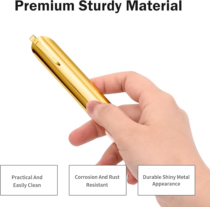 Crumbers for Servers, Bread Crumb Sweepers, Food Gadgets for Servers Waiters Waitresses, HQ Reuseable Stainless Steel Table Food Scraper on Restaurant Kitchen Home Crumber Tool (2 PACK, Gold)