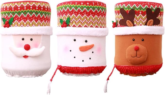 Acouto on Dispensers,Reusable Cover with Festive Design Reusable Dispenser Cover,Christmas Kitchen Decor,Festive,Holiday Dispenser Decoration,Cloth Co (180)