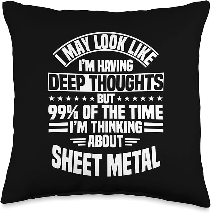 Sheet Metal Worker Smith Blacksmith Metalworking Throw Pillow