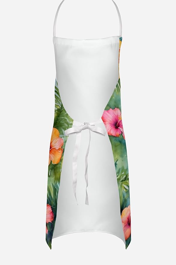 Caroline's Treasures Greyhound Luau Apron Cooking Kitchen Server Baking Crafts Gardening for Adult Women Men, Unisex, Large, Multicolor