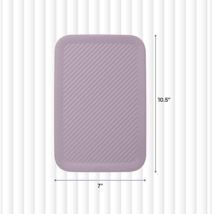 Superio Ribbed Collection - Decorative Plastic Basket Open Home Storage Bins Organizer, Lilac (Parent) Container Boxes for Organizing Closet Storage Bins for Shelves (Lid - Medium (5 Liter), 2 Pack)