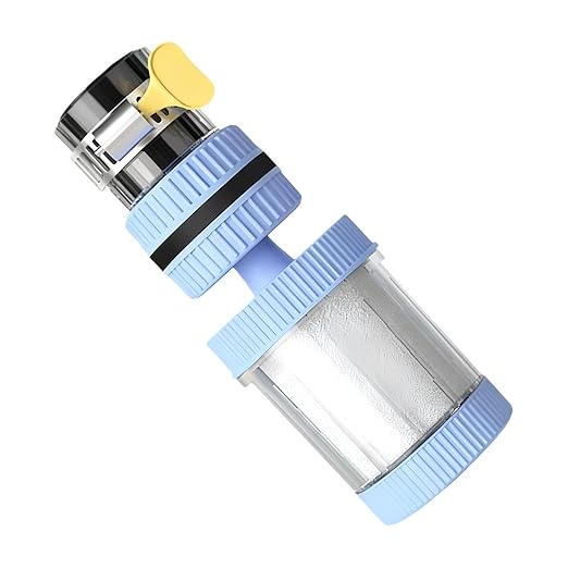 Faucet Filter, Filtration Softener, Bathroom Purifier with Firm Build, Kitchen Fixture with Solid Design, 3.23x1.77x1.77 inches Reliable Gear, Longtail Accessory for Office Sink Shower Home Apartment