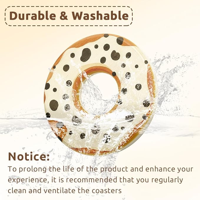 Coasters Set of 4, Water Absorbent Diatomite Coasters for Desk, Decorative Colorful Coasters Cup Mats for Coffee Table (Multiple Colors)