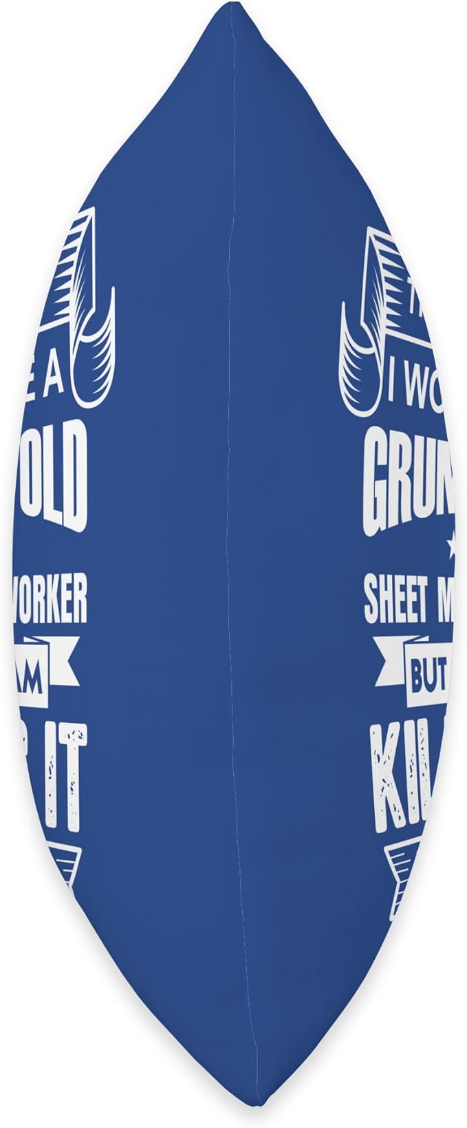 Funny Grumpy Old Man Union Sheet Metal Worker Grumpy Old Funny Union Sheet Metal Worker Throw Pillow, 16x16, Multicolor