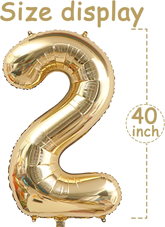 Huge Light Gold 2026 New Year Balloons 40 Inch 2025 Champagne Gold Mylar Foil Helium Number Balloons Christmas New Year Eve Graduation Party Decorations Supplies