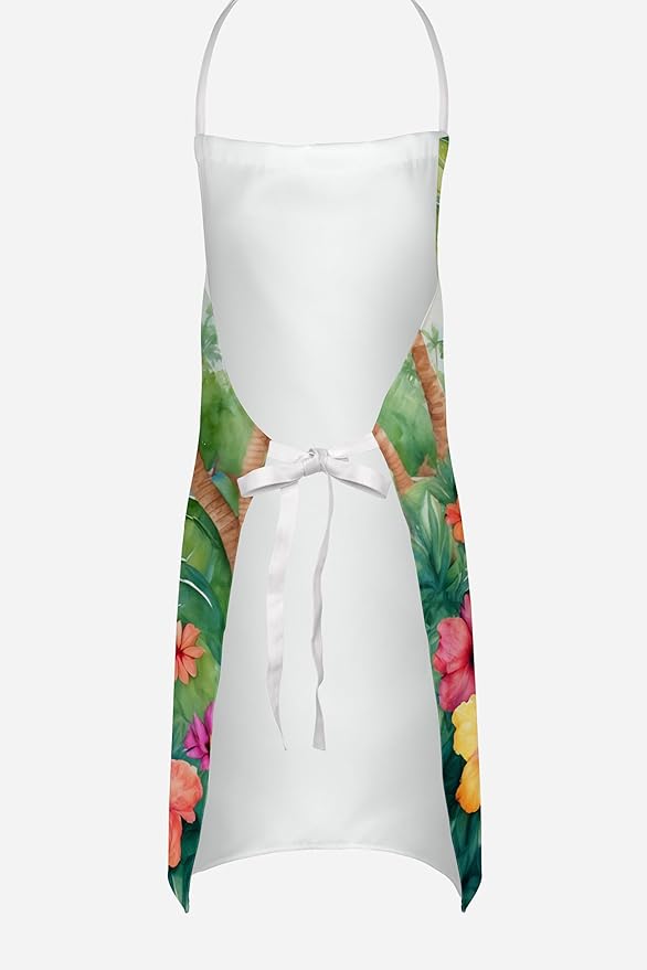 Caroline's Treasures Goldendoodle Luau Apron Cooking Kitchen Server Baking Crafts Gardening for Adult Women Men, Unisex, Large, Multicolor