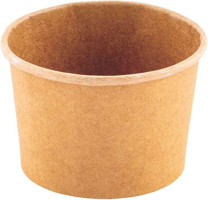 Coppetta 4 Ounce Dessert Cups, 200 Disposable Ice Cream Cups - Lids Sold Separately, Heavy-Duty, Kraft Paper Frozen Yogurt Bowls, For Hot And Cold Foods, Perfect For Gelato Or Mousse - Restaurantware