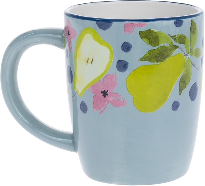 Boston International Ceramic Mug for Coffee Tea & Hot Drinks, 12 oz, Anjou Pear