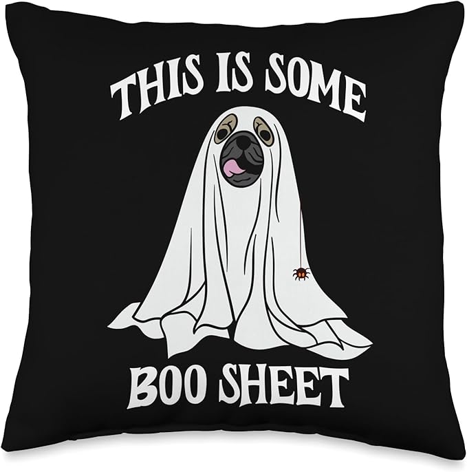 This Is Some Boo Sheet Throw Pillow, 16x16, Multicolor