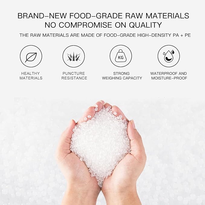 MEGAWISE Vacuum Sealer Bags Variety Pack with Labels & Marker, 150 Pre-Cut Bags (11"×14", 8"×12", 6"×10"), BPA-Free for All Vacuum Sealers
