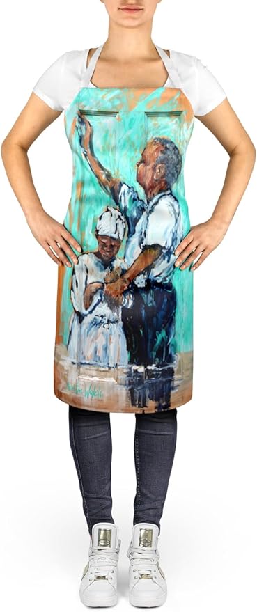 Caroline's Treasures Nostalgic Just As I Am Apron Cooking Kitchen Server Baking Crafts Gardening for Adult Women Men, Unisex, Large, Multicolor