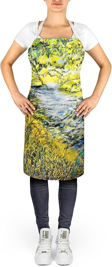 Caroline's Treasures At The Grand Hotel Apron Cooking Kitchen Server Baking Crafts Gardening for Adult Women Men, Unisex, Large, Multicolor