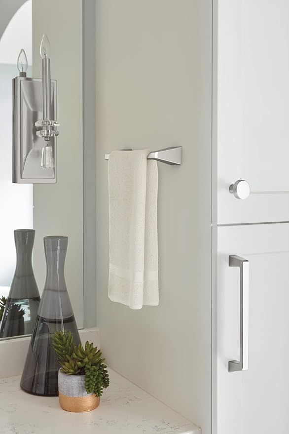 Amerock Blackrock Brushed Nickel 9 inch (229mm) Towel Bar, BH36005G10